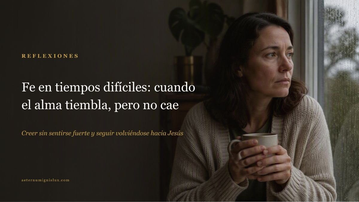Fe en tiempos difíciles: cuando el alma tiembla, pero no cae